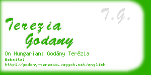 terezia godany business card